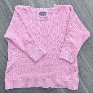 Lands' End Pink Crew Neck Sweater